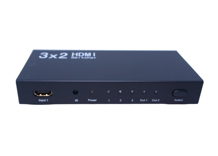 Portta PET0302 HDMI 3 x 2 Amplifier Switch & Splitter v1.3b