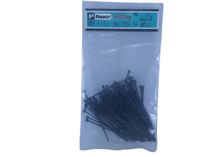 Panduit PLT1M-CO L4" x W2.5mm Cable Tie, Black, 100 pcs/Pack