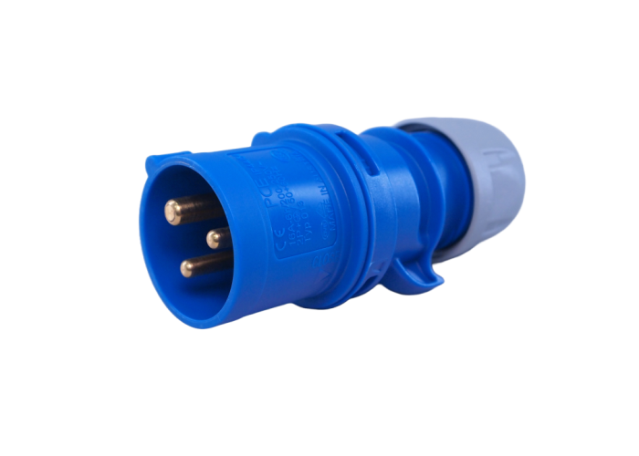 PCE 013-6 IEC 60309 (309) splashproof (IP 44) cable mounting plug